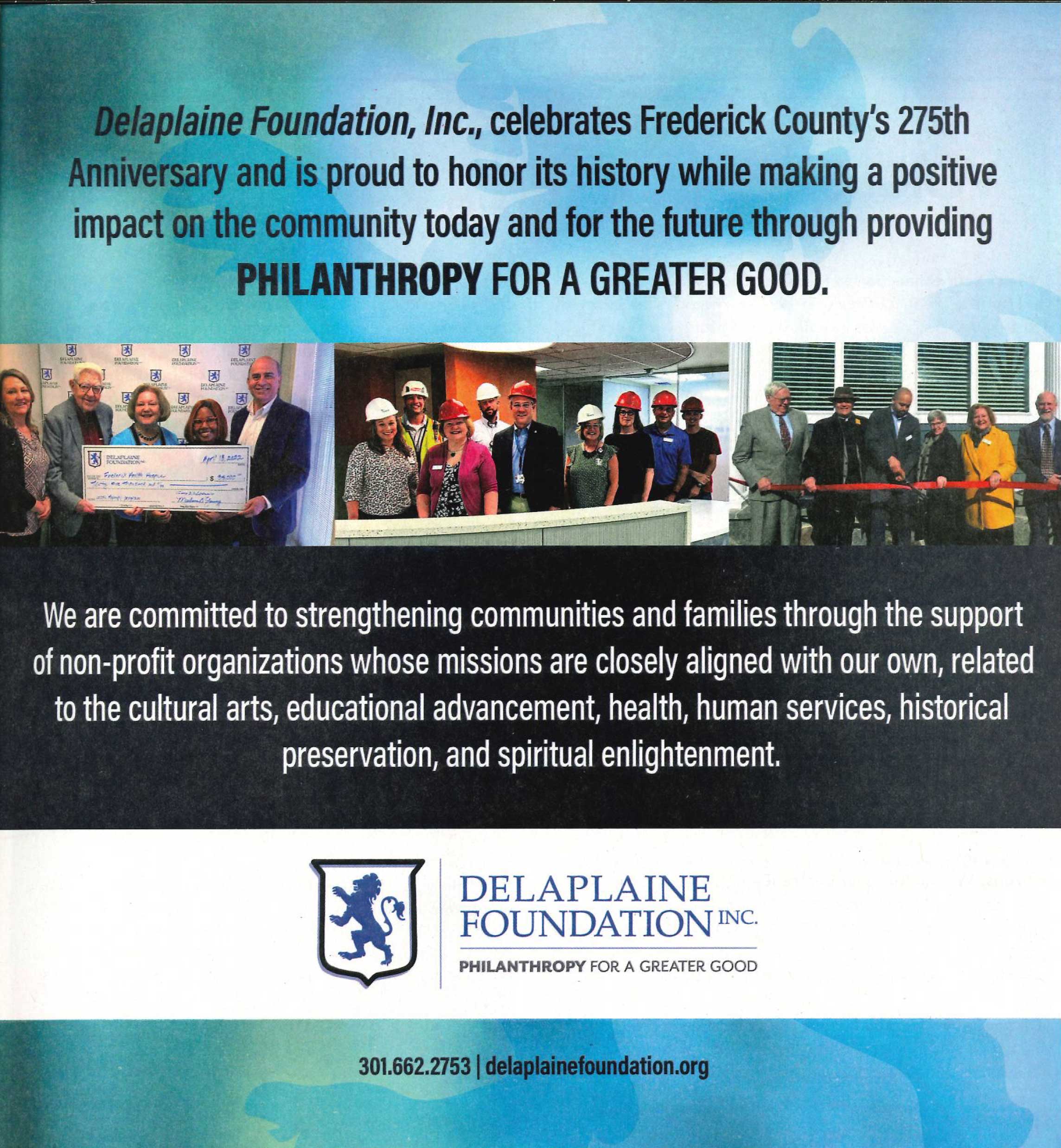 Delaplaine Celebrates Frederick County's 275th Anniversary